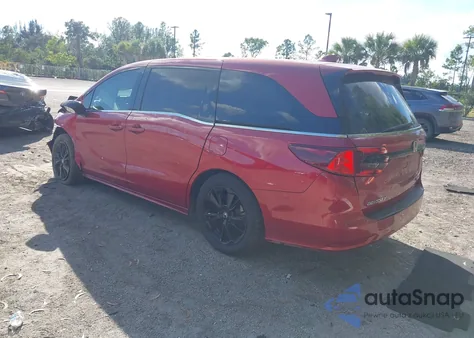 2023 Honda Odyssey Sport z USA, uszkodzony, nr VIN 5FNRL6H77PB044012